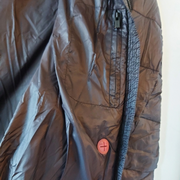 DKNY Sport | Quilted Wool Blend Hooded Duck Down Coat - Picture 6 of 7